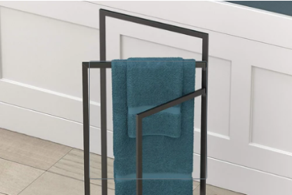 freestanding towel rack